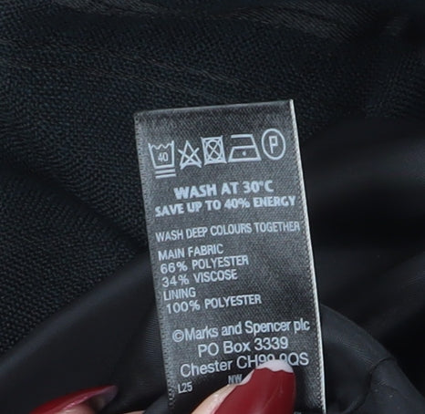 Marks and Spencer Women’s Black Flare Midi Skirt Size 16