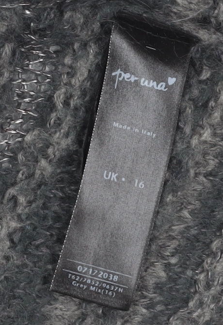 Marks and Spencer Women's Grey Cardigan Size 16
