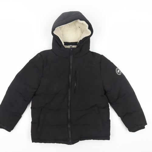 SoulCal & Co Boys Black Puffer Jacket 7-8 Years