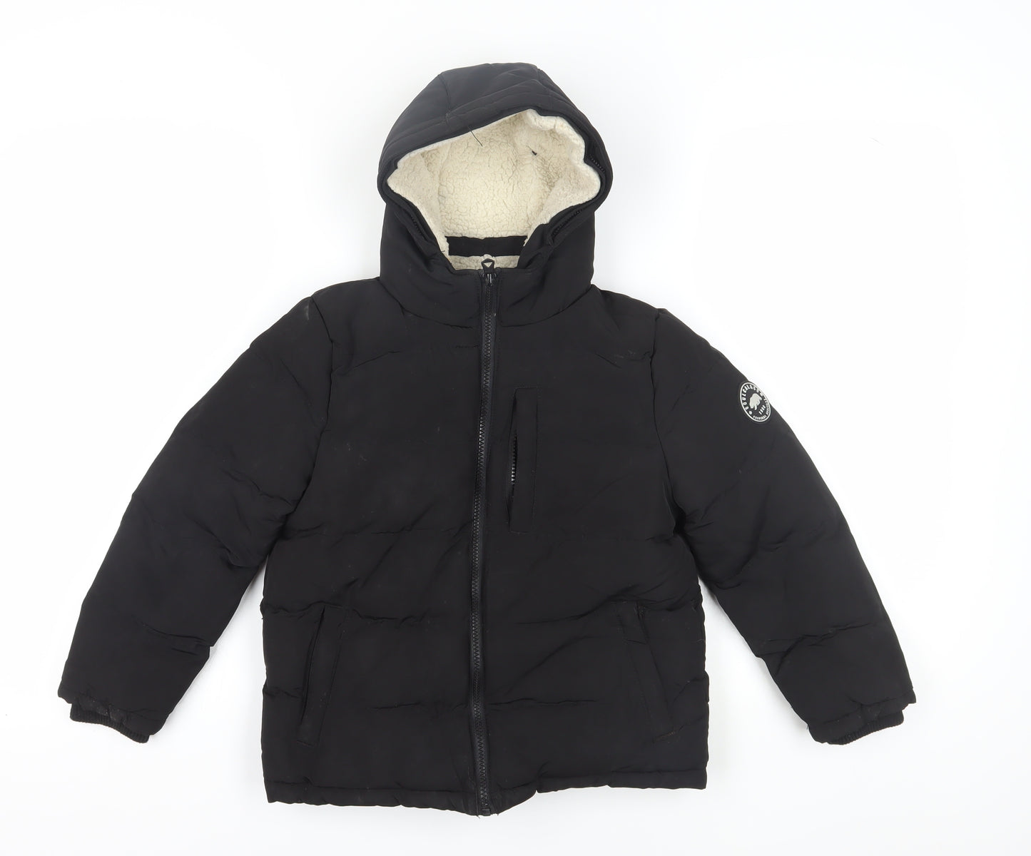 SoulCal & Co Boys Black Puffer Jacket 7-8 Years