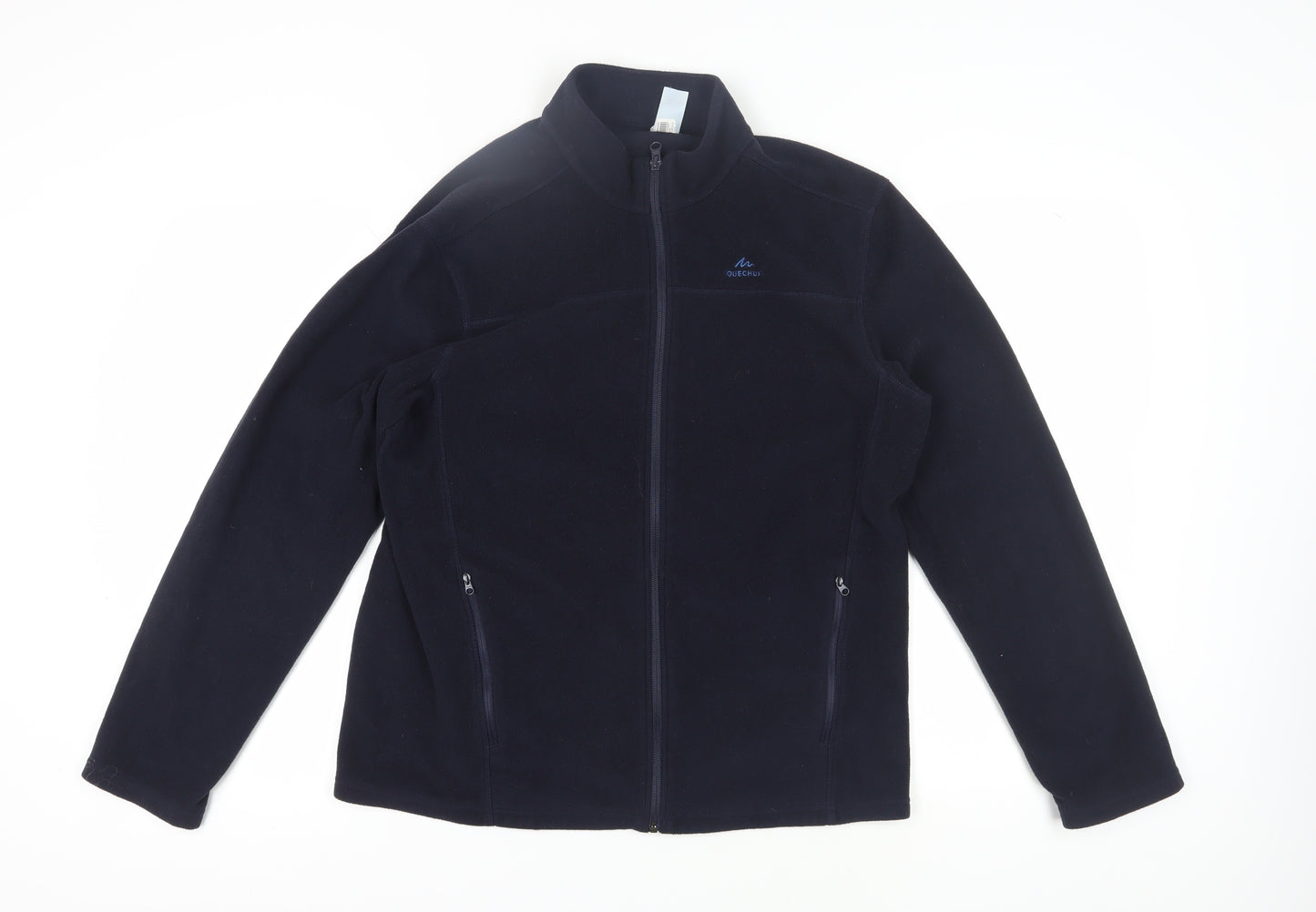 Quechua Men's Black Fleece Hiking Jacket XL