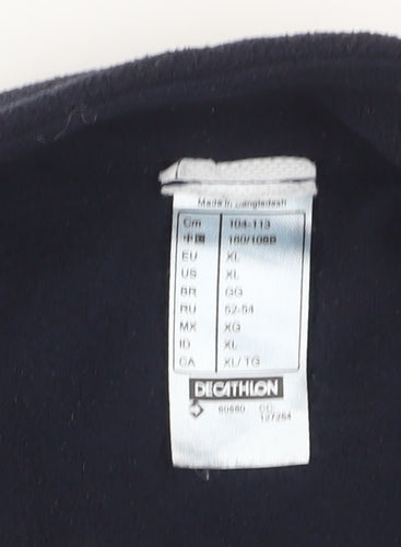 Quechua Men's Black Fleece Hiking Jacket XL