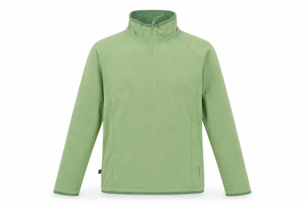 Mountain Life Women's Green 1/4 Zip Fleece Sweatshirt Size 12