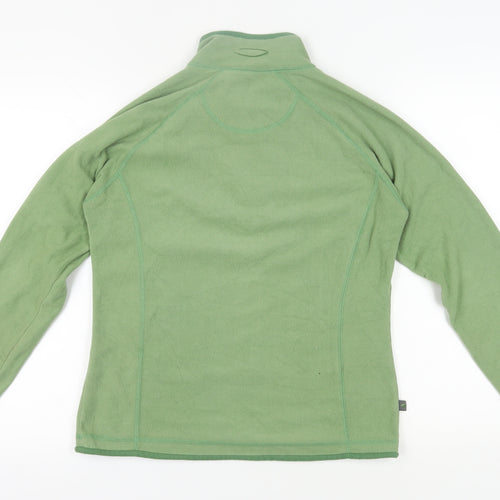 Mountain Life Women's Green 1/4 Zip Fleece Sweatshirt Size 12