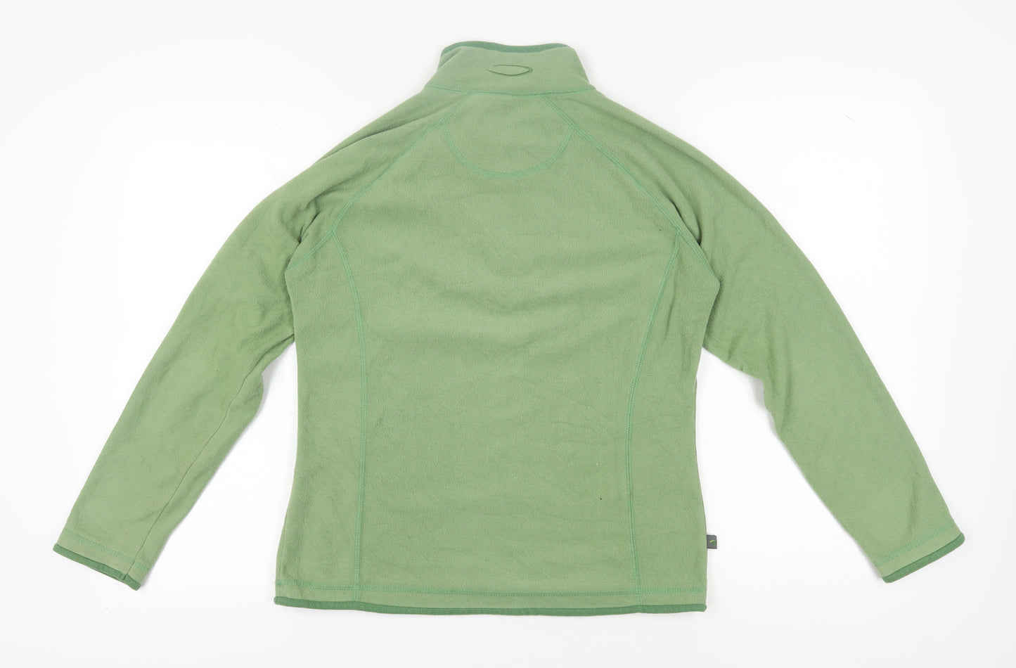 Mountain Life Women's Green 1/4 Zip Fleece Sweatshirt Size 12