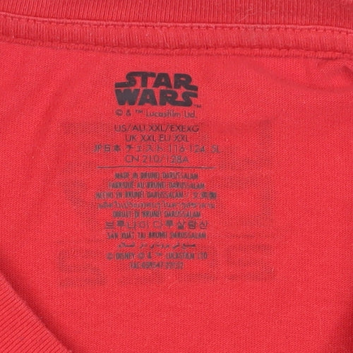 Star Wars Men's Red 2XL Movie Graphic T-Shirt