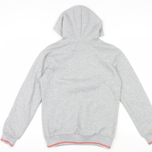Lonsdale Grey Cotton Pullover Hoodie Size 12