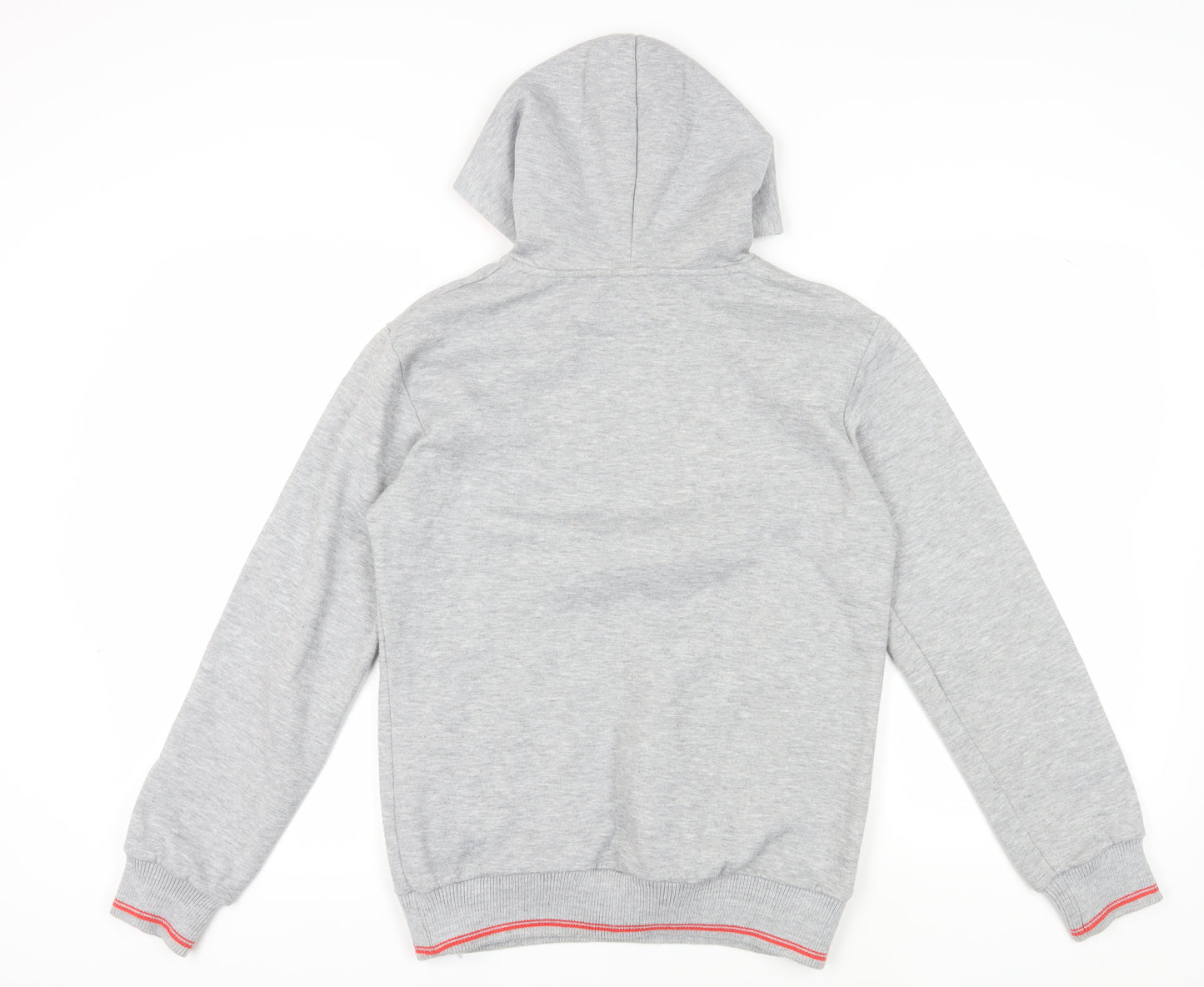 Lonsdale Grey Cotton Pullover Hoodie Size 12