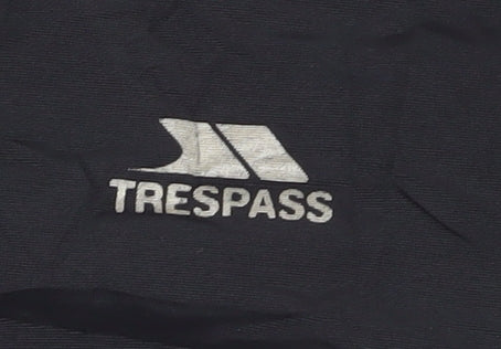 Trespass Boys Black Rain Coat 11-12 Years Waterproof Jacket