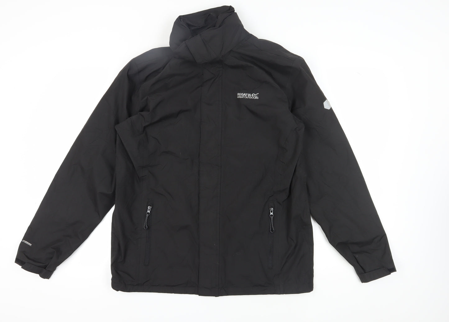 Regatta Men's Black Waterproof Rain Coat Jacket L