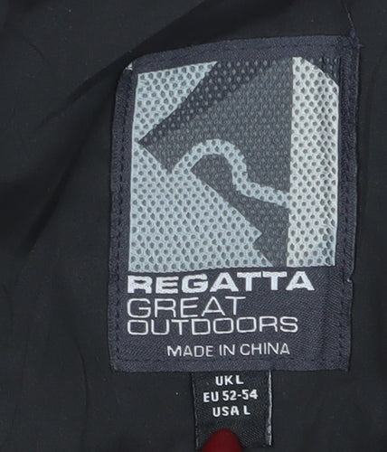 Regatta Men's Black Waterproof Rain Coat Jacket L