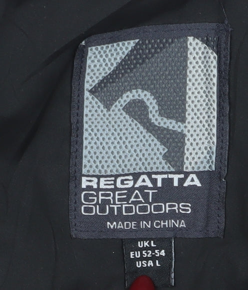 Regatta Men's Black Waterproof Rain Coat Jacket L