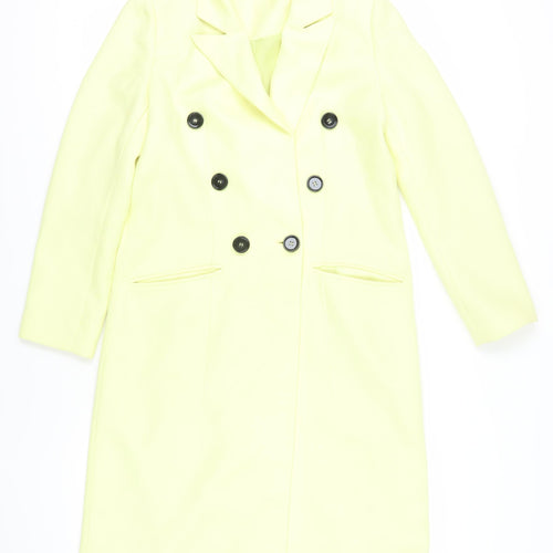 Mint Velvet Women's Yellow Pea Coat Size 12