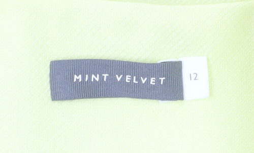 Mint Velvet Women's Yellow Pea Coat Size 12