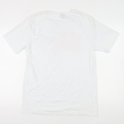 Diesel Men's White 3XL Graphic Print T-Shirt