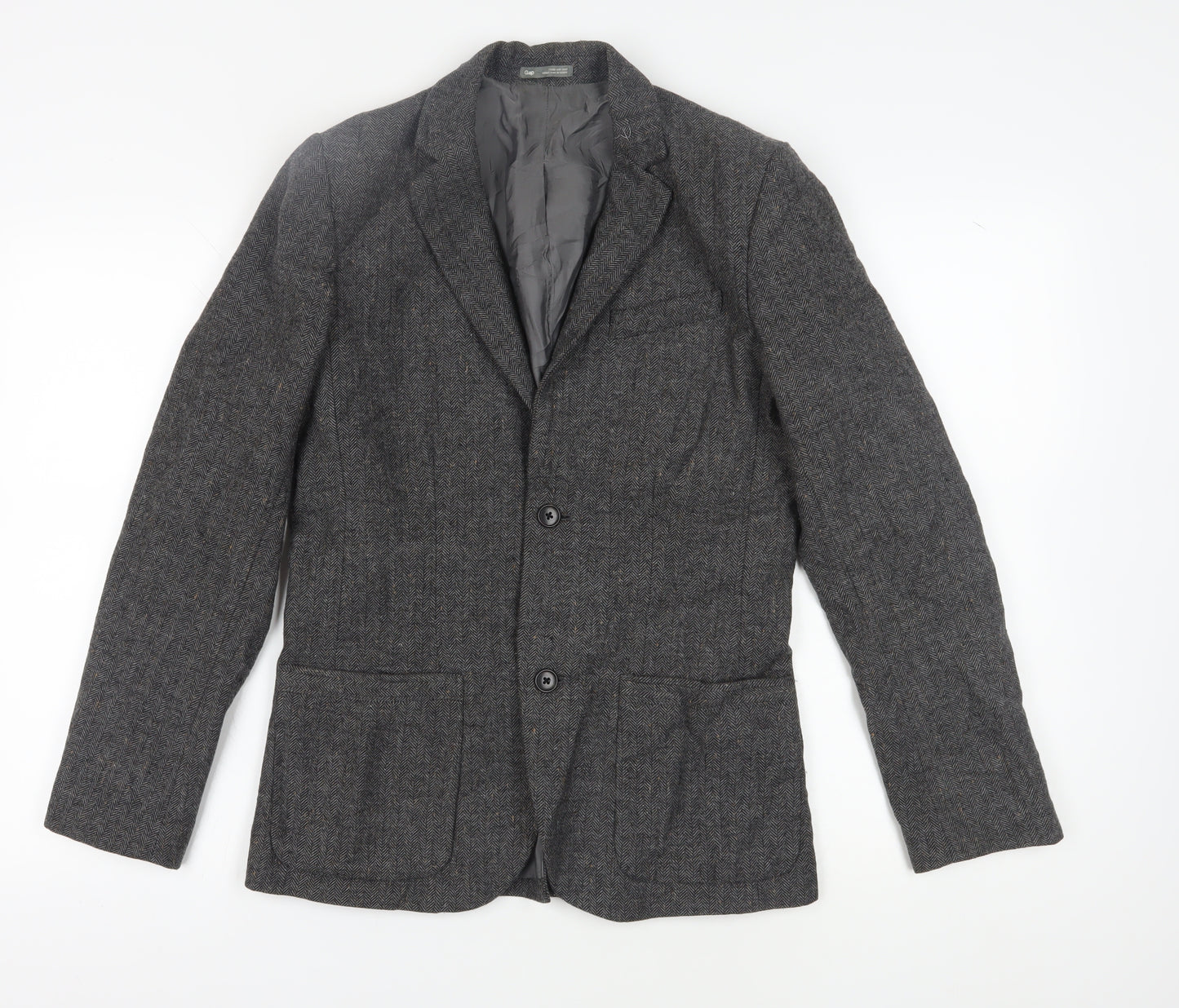 Gap Men's Grey XS Wool Blazer, Classic Style