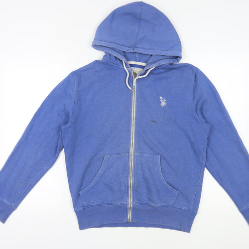 Nanny State Men's Blue XL Full Zip Hoodie with Logo