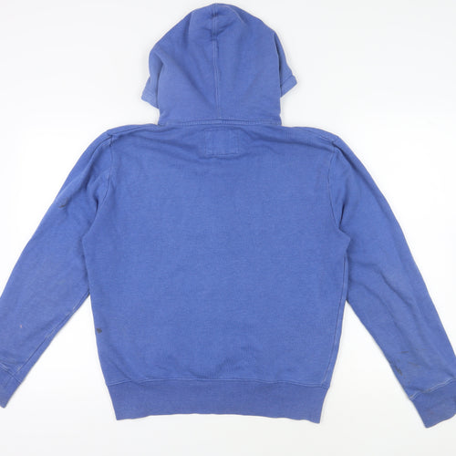 Nanny State Men's Blue XL Full Zip Hoodie with Logo