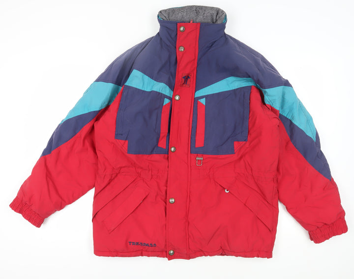 Trespass Men's Red Puffer Jacket Medium Outdoor