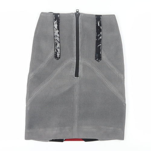 KIX KIX Stylish Women's Grey Pencil Skirt, Size S