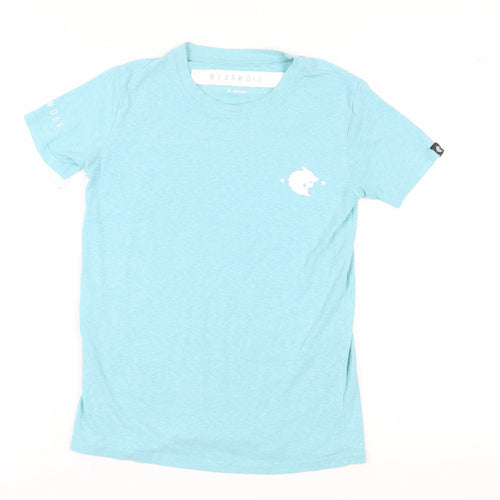 WEARWOLF Unisex Blue XS Basic T-Shirt