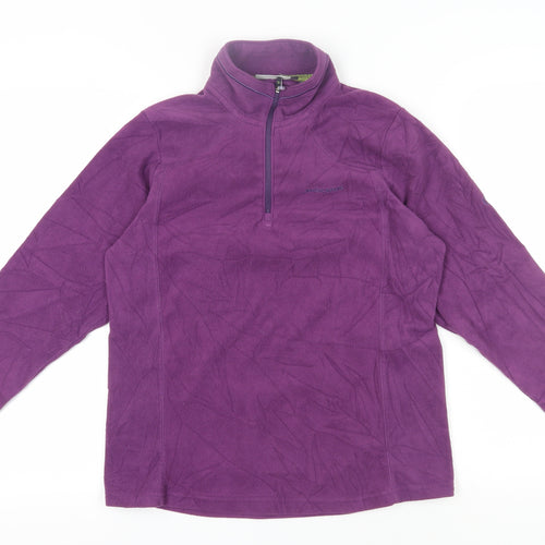 Craghoppers Women's Purple Fleece 1/2 Zip Sweatshirt, Size 10