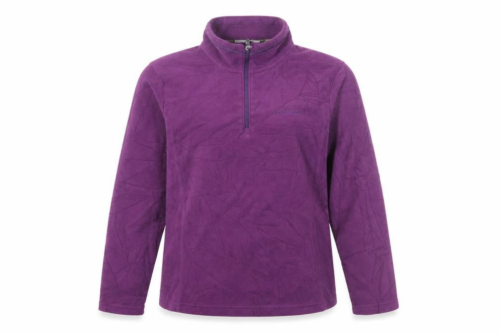 Craghoppers Women's Purple Fleece 1/2 Zip Sweatshirt, Size 10
