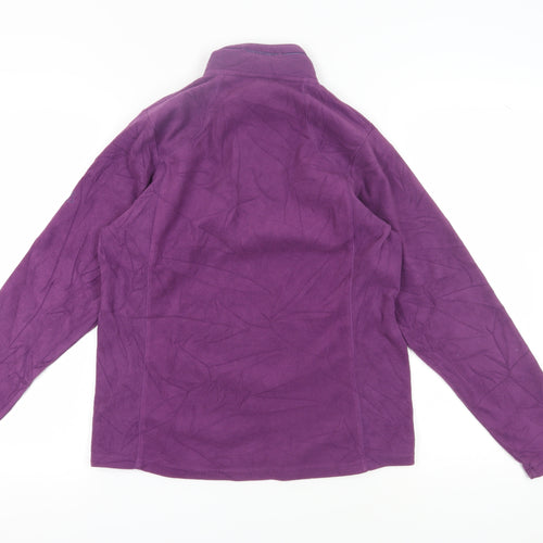 Craghoppers Women's Purple Fleece 1/2 Zip Sweatshirt, Size 10