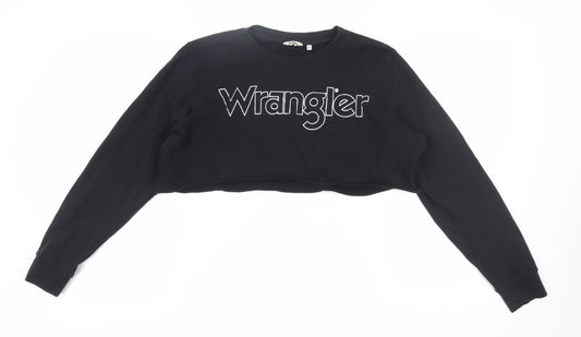 Wrangler Women's Black Pullover Sweatshirt, M