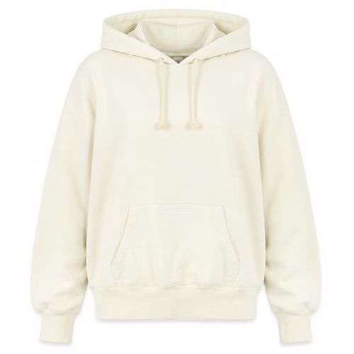Champion Women's Beige Hoodie Large Cotton Relaxed