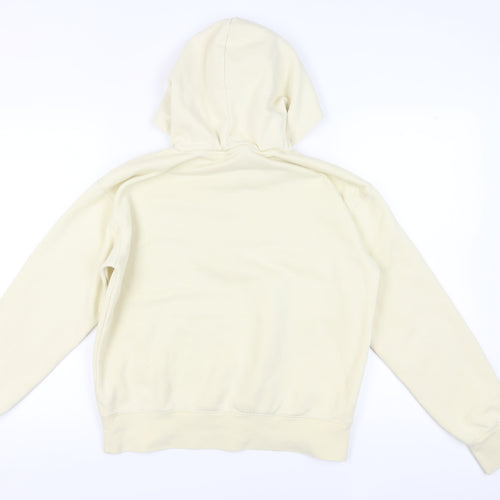 Champion Women's Beige Hoodie Large Cotton Relaxed