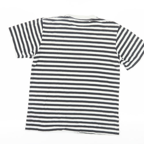 SPZ NY Unisex Black Striped Ringer T-Shirt S
