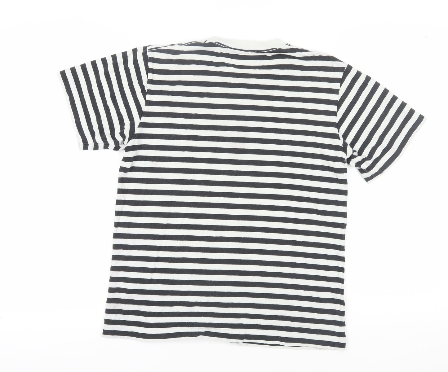 SPZ NY Unisex Black Striped Ringer T-Shirt S