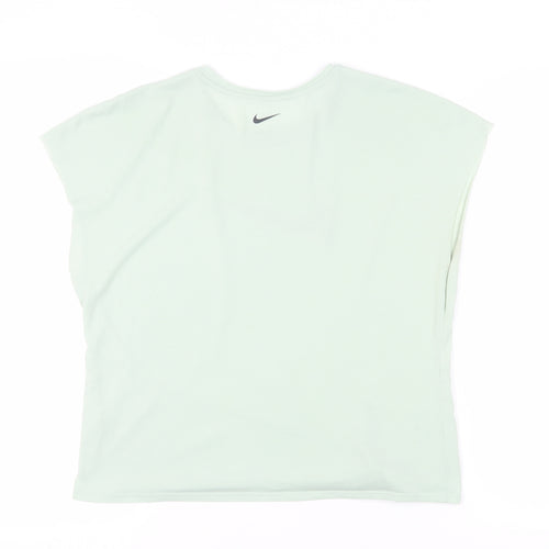 Nike Women's Green Sleeveless T-Shirt, M - Sports Basic