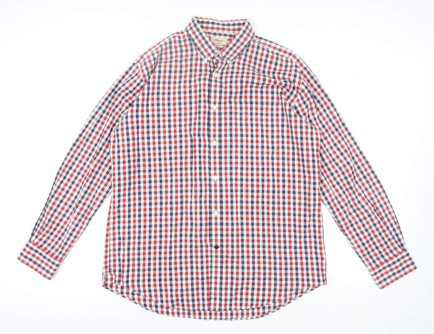 TM Lewin Men's Multicoloured XL Check Shirt