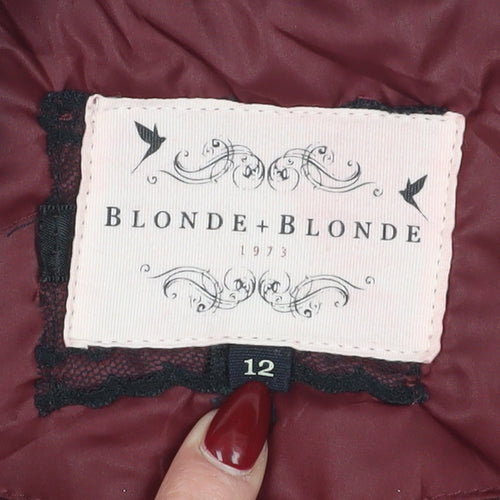 Blonde + Blonde Red Women's Puffer Waistcoat Size 12