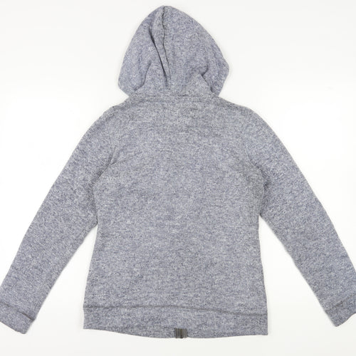 Next Women's Grey Full Zip Hoodie Size 10