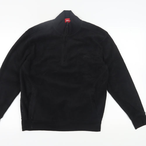 Slazenger Men's Black M 1/2 Zip Sweatshirt