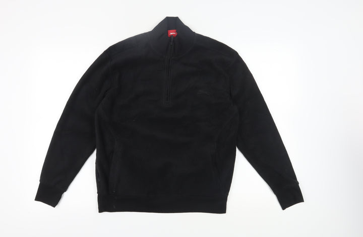 Slazenger Men's Black M 1/2 Zip Sweatshirt