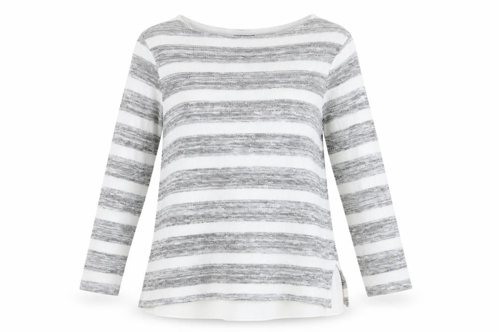 Front view of Phase Eight Women's Multicoloured Striped jumper
