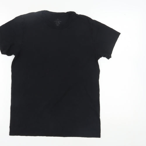 Calvin Klein Men's Black S Cotton Crew Neck T-Shirt