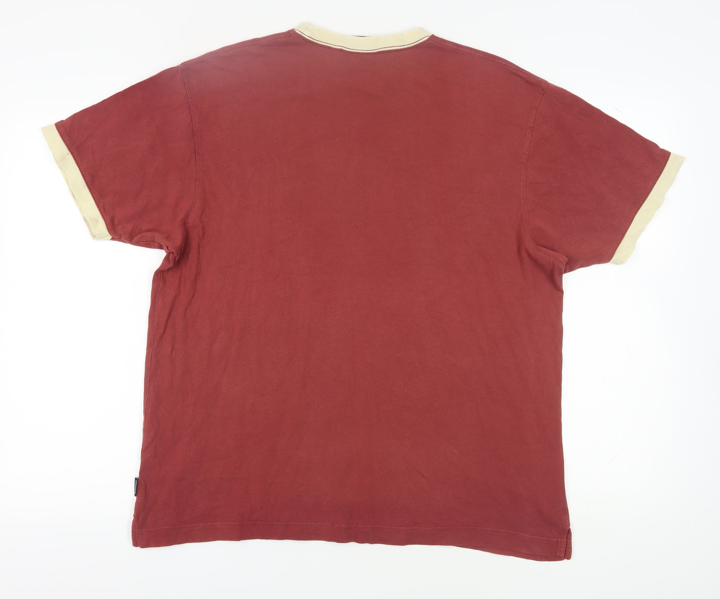 Rockport Men's Red Logo T-Shirt, Size L, Crew Neck, Cotton