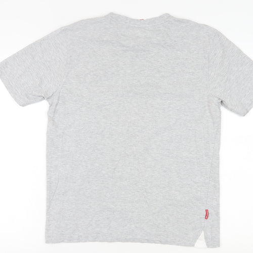 Slazenger Men's Grey Cotton Crew Neck T-Shirt M