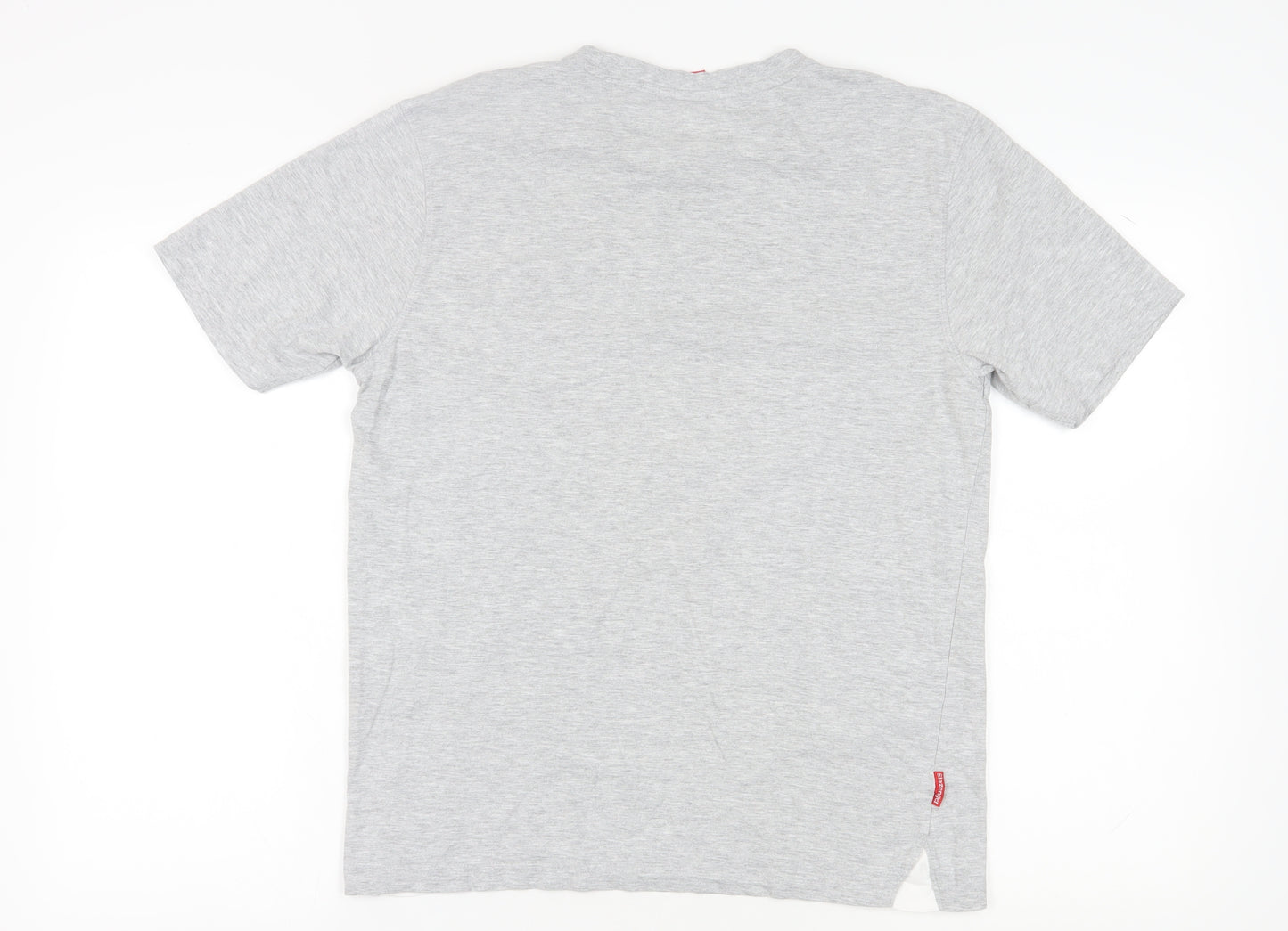 Slazenger Men's Grey Cotton Crew Neck T-Shirt M