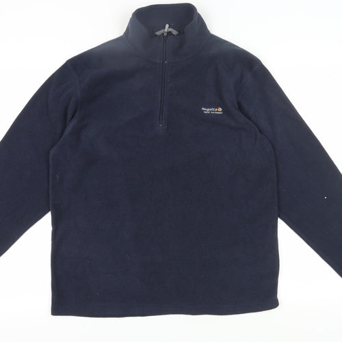Regatta Men's Blue Fleece 1/4 Zip Sweatshirt L