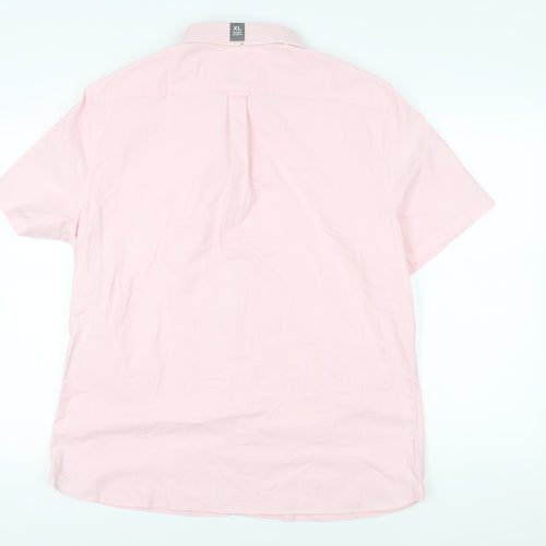 Marks and Spencer Men's Pink XL Regular Fit Shirt