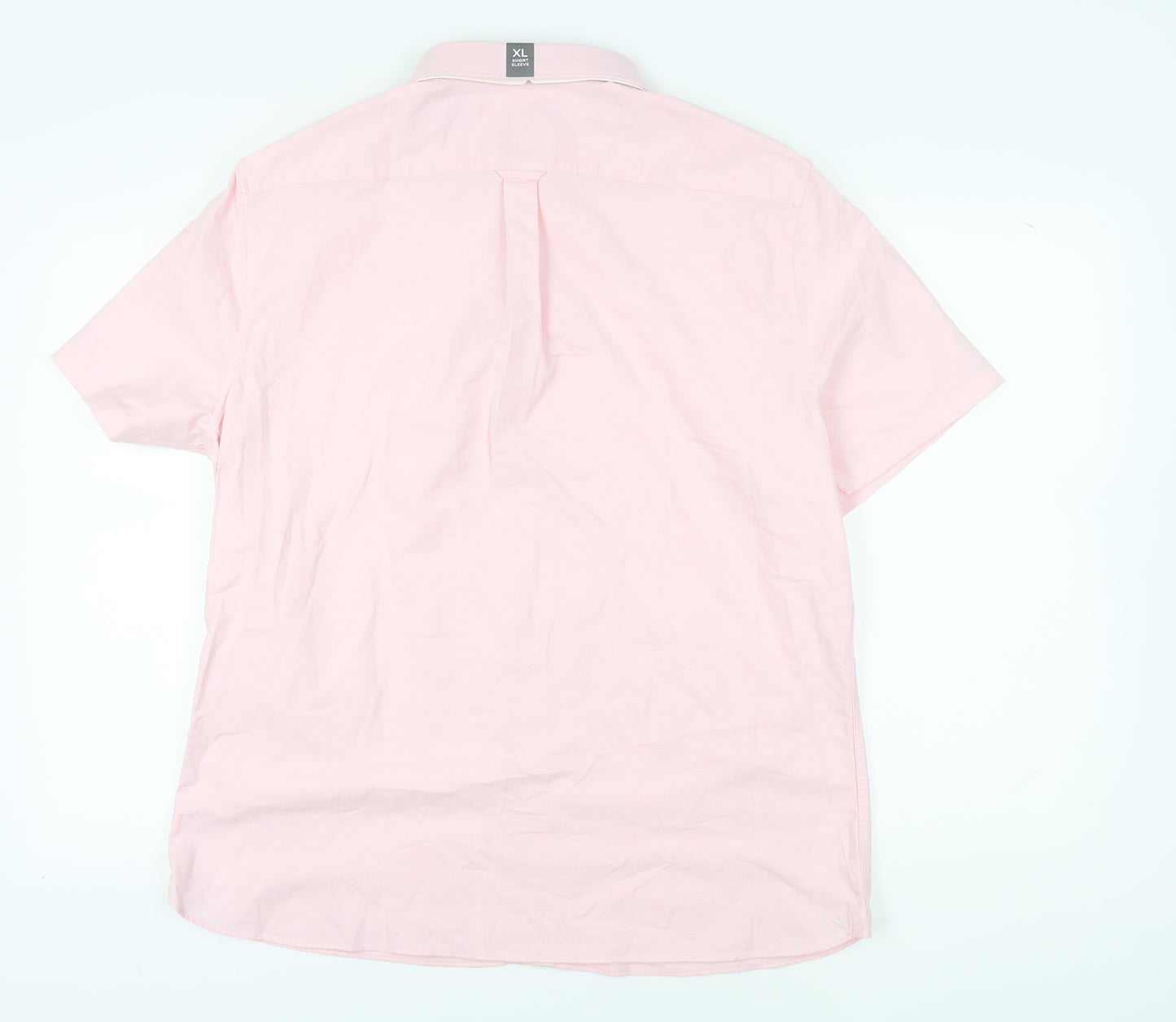 Marks and Spencer Men's Pink XL Regular Fit Shirt