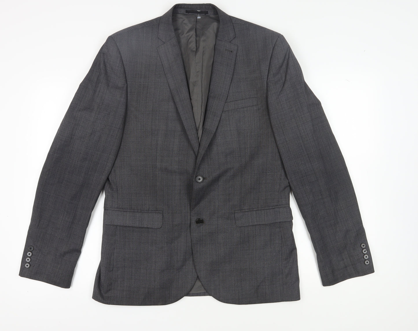Next Men's Grey Slim Fit Blazer - 42L