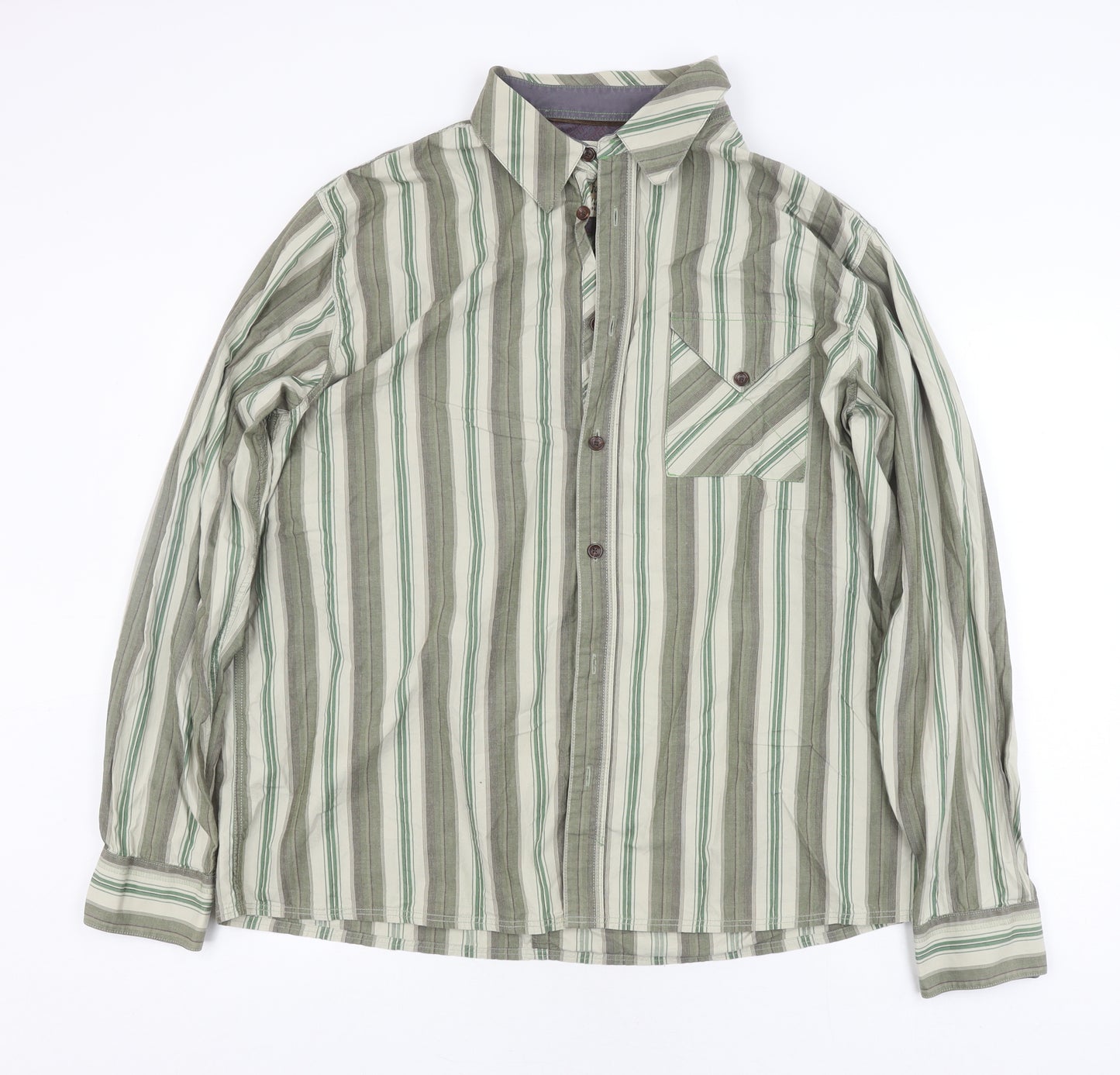 Fat Face Men's Multicoloured Striped 3XL Shirt