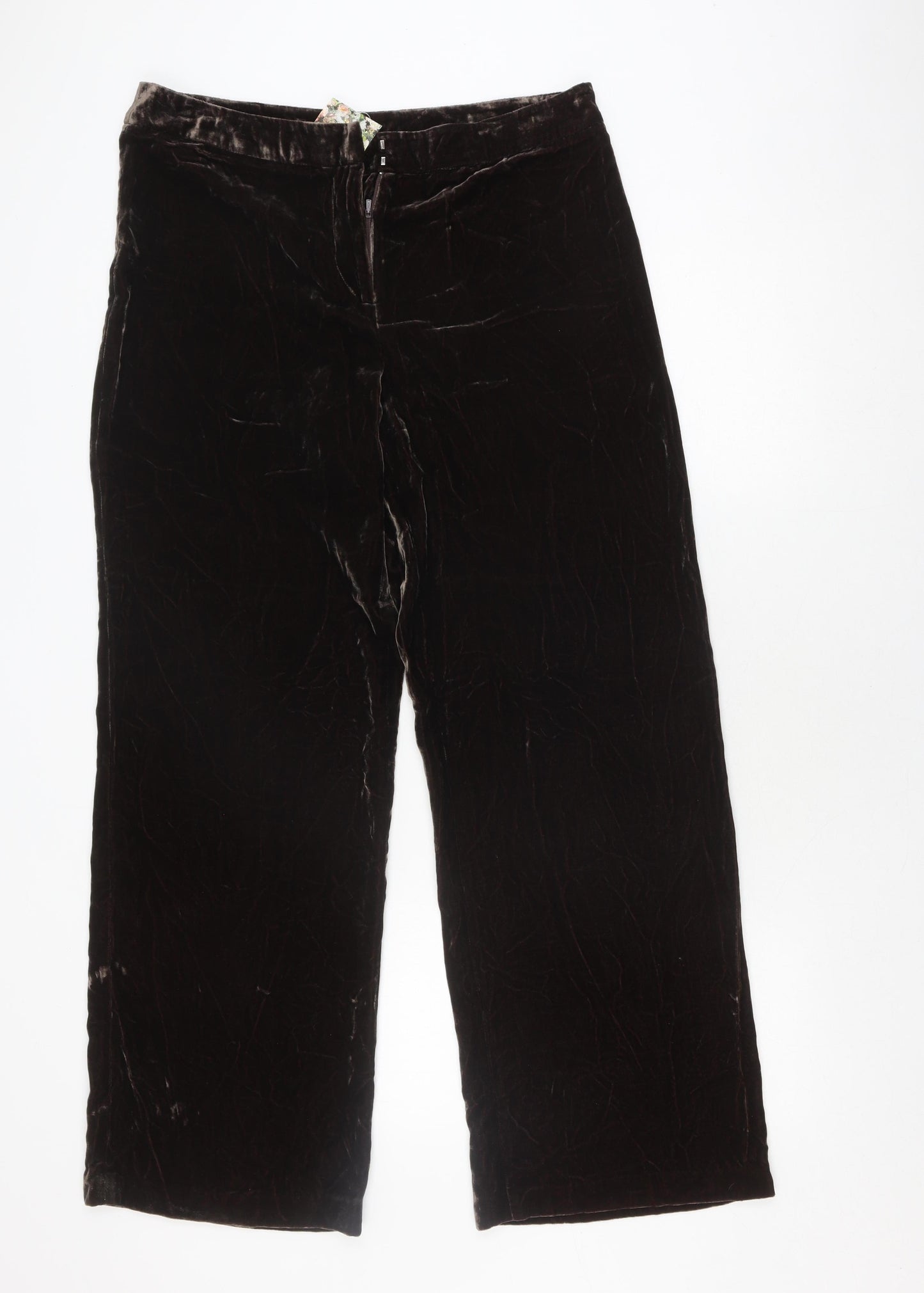 East Black Velvet Women's Trousers Size 16